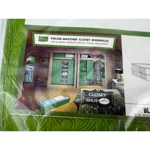 Vintage Sears Green Blanket Storage Zipper Bag - Picture 3 of 14